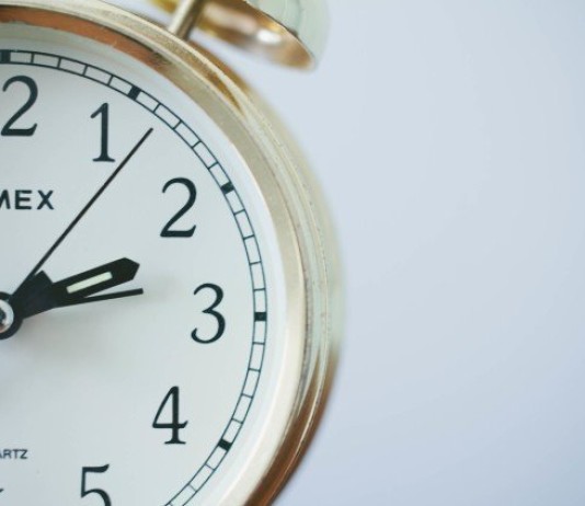 Baby jet lag - Timex clock close up