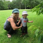 Sue and Ollie in park – small